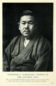 1936 Print Uchigasaki Japanese Diet Portrait Government Official XGAE3