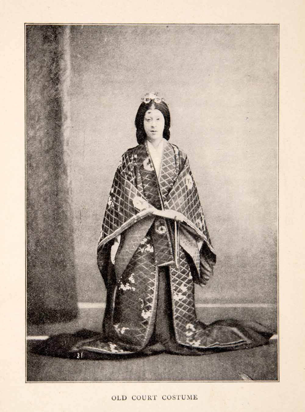 1902 Print Court Costume Japanese Aristocrat Noble Attire Traditional –  Period Paper Historic Art LLC
