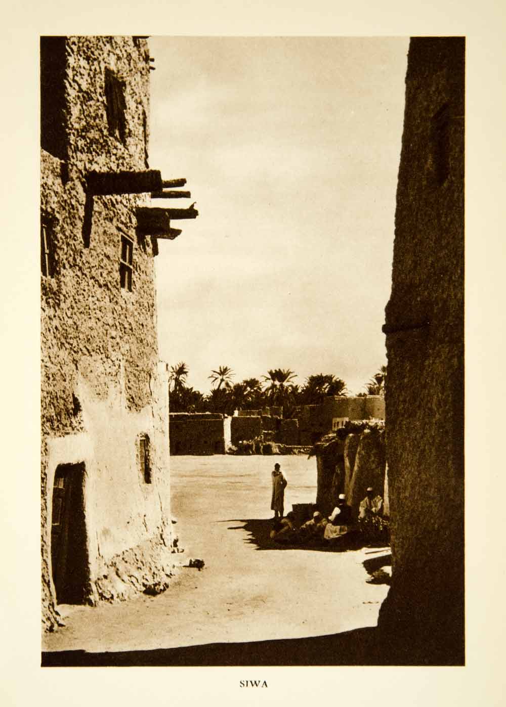 1938 Rotogravure Siwa Oasis Egypt Qattara Depression Sand Sea Libyan XGAF3