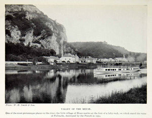 1924 Print Meuse River Valley Belgium Europe Houx Steamship Polivache XGAG1