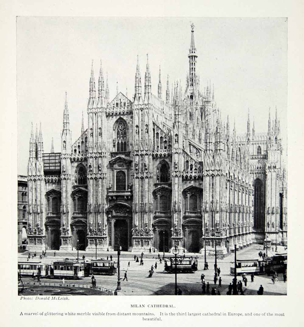 1924 Print Basilica Nativity St Mary Cathedral Milan Italy Europe XGAG1
