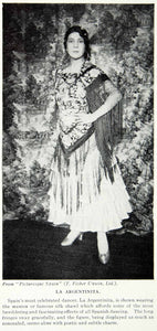 1924 Print Portrait La Argentinita Spanish Dancer Encarnacion Lopez Julvez XGAG1