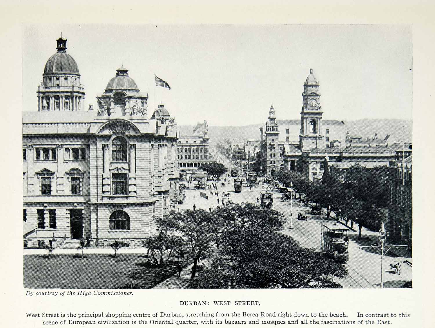 1925 Print West Street Durban KwaZulu-Natal South Africa Cityscape XGAG2