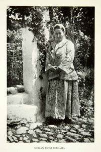 1937 Print Bergama Traditional Native Dress Costume Turkey Izmir Ethnic XGAG4