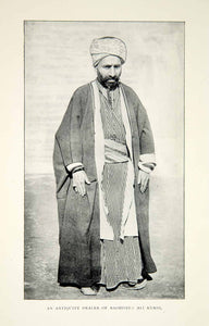 1904 Print Ali Kurdi Antiquity Dealer Baghdad Turban Costume Fashion XGAG5
