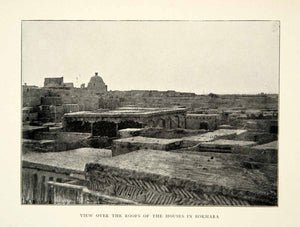1899 Print Bukhara Uzbekistan Central Asia Cityscape Houses Rooftops XGAG8