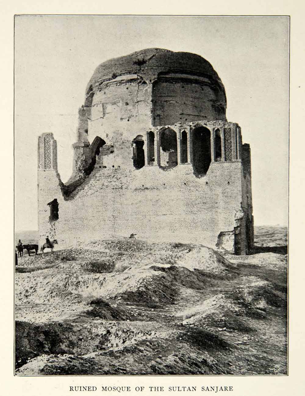 1899 Print Sultan Ahmad Sanjar Islamic Mosque Seljuq Empire Archaeology XGAG8