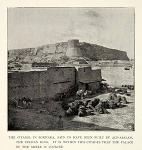 1899 Print Ark Fortress Bukhara Uzbekistan Iranian Empire Citadel XGAG8