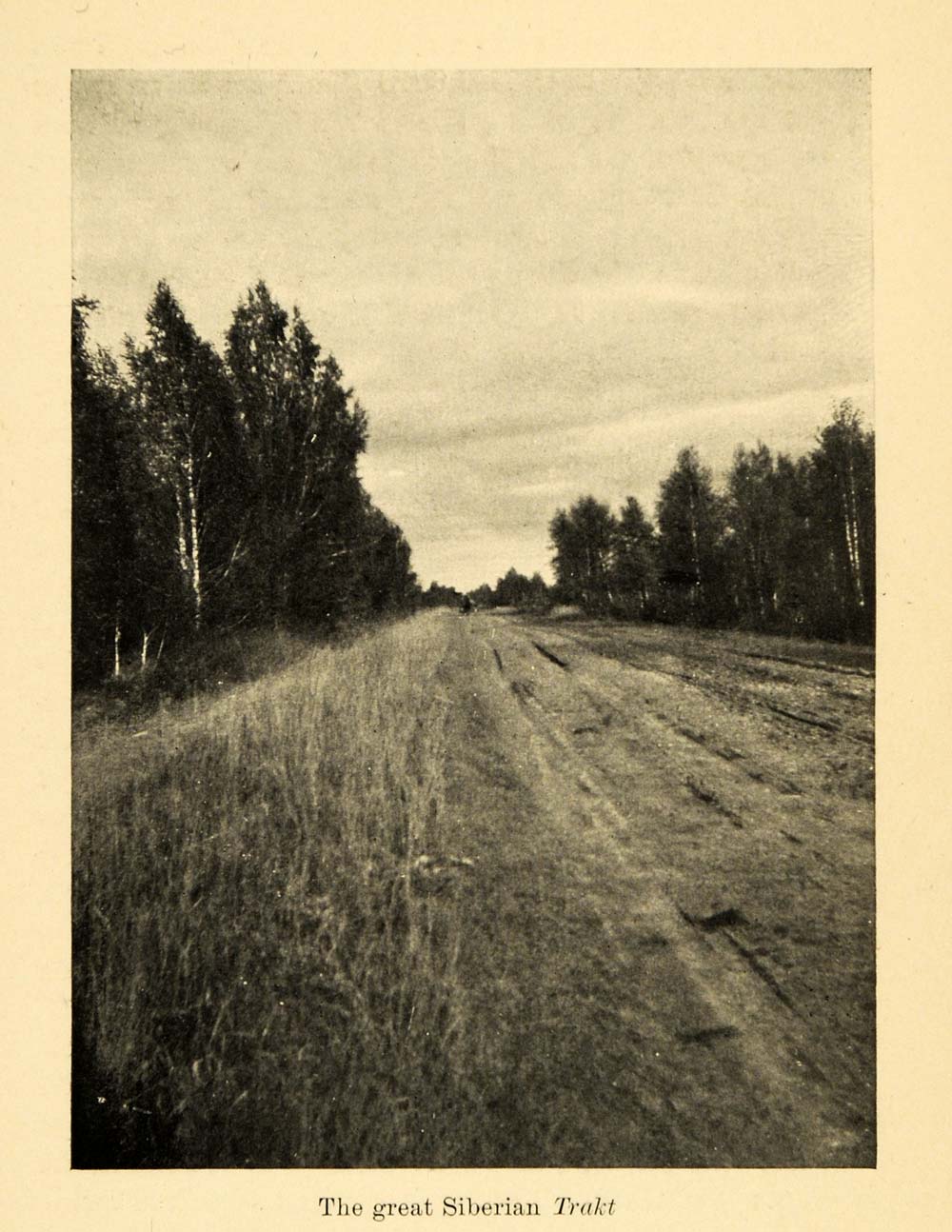 1907 Print Siberian Trakt Road Highway Politics Czar Nicholas I II Russia XGB5