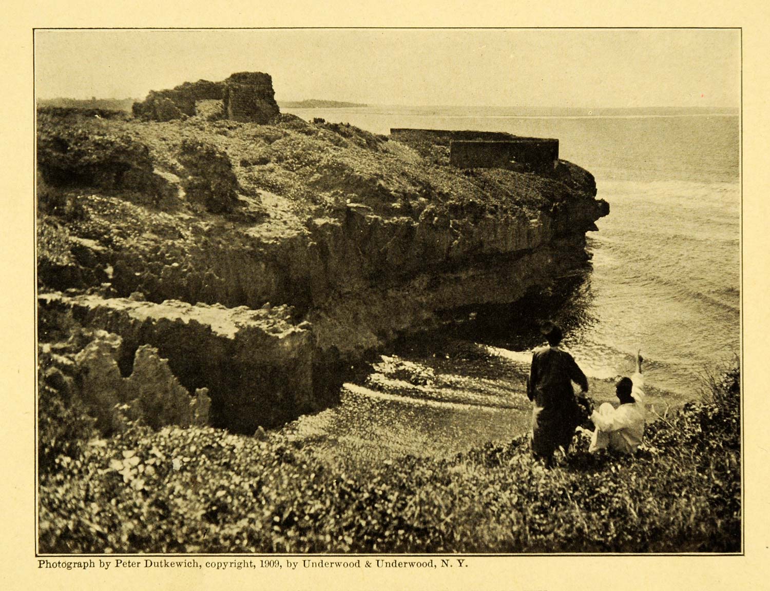 1909 Print Serani Point Fort Mir Ali Bey Ras Kenya Landscape Scenery Art XGB8
