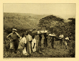 1909 Print Mount Kilimanjara Tanzania Portrait Banana Dutkewich Landscape XGB8