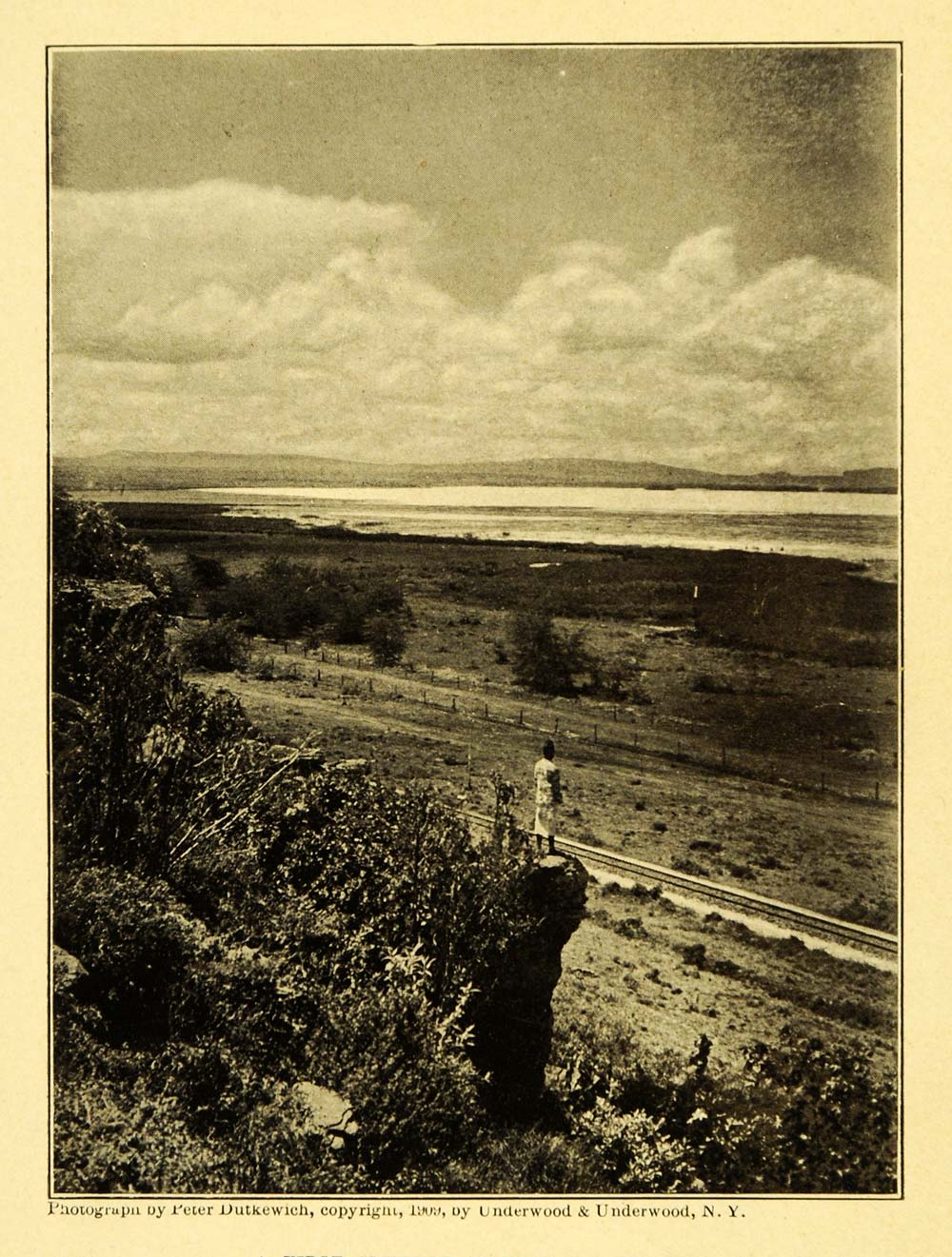 1909 Print Victoria Nyanza Lake Landscape Scenery Peter Dutkewich Art XGB8