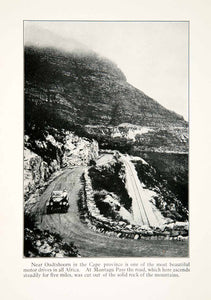 1924 Print Road Automobile Oudtshoorn Cape Province Montagu Pass Mountain XGBC4