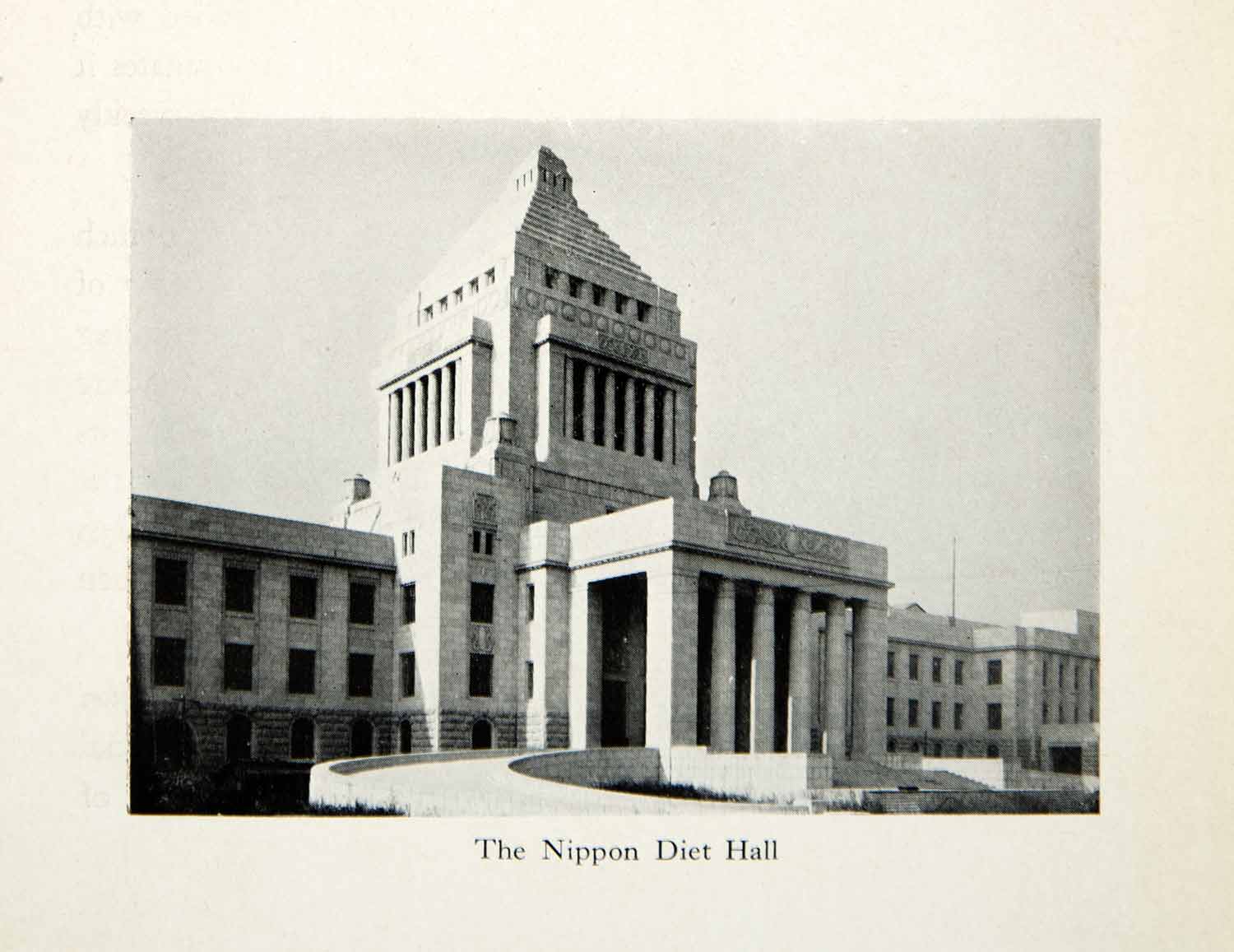 1937 Print Nippon Diet Hall Historical Landmark Japan Government XGBD1