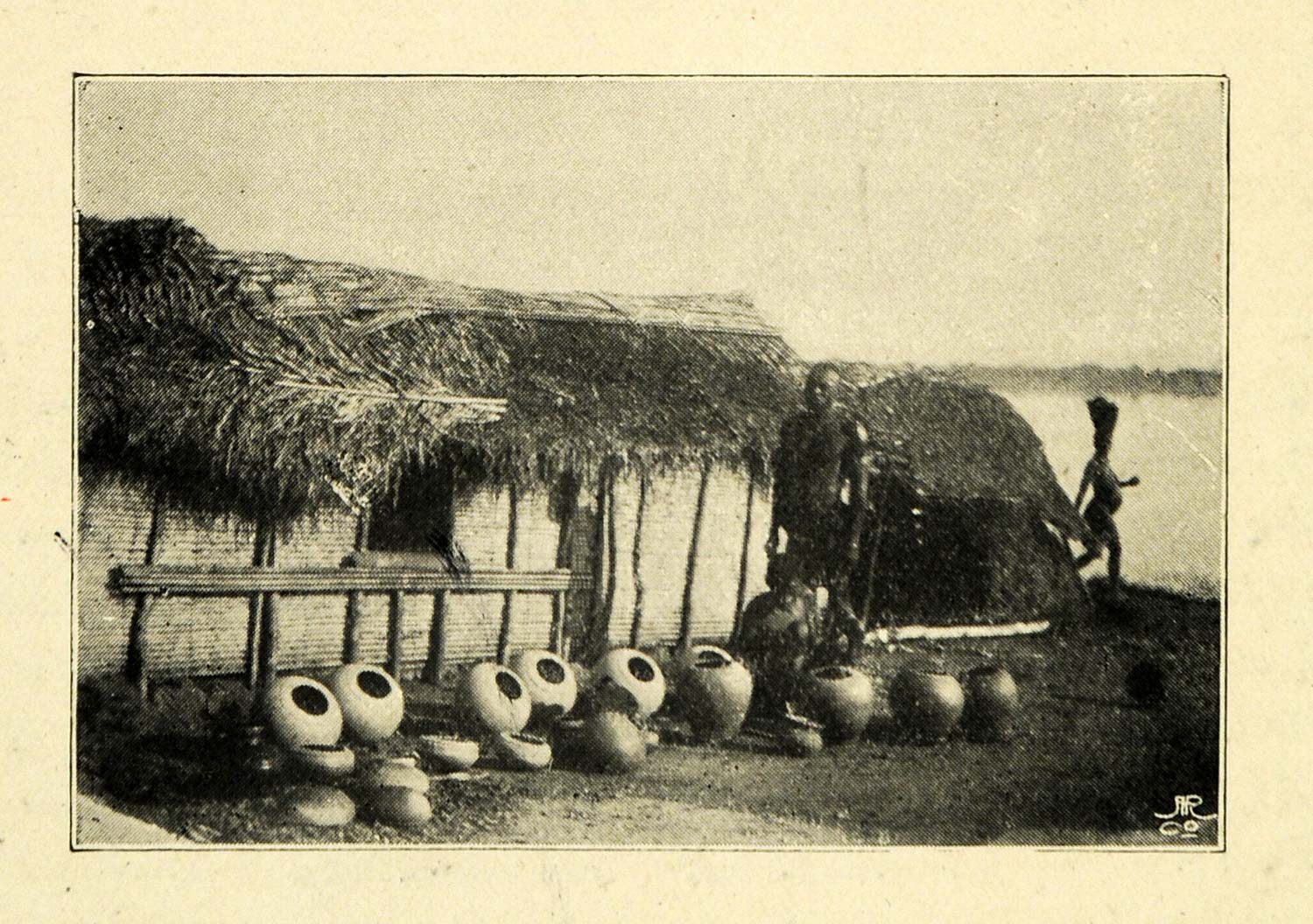1907 Print Cannibalism Pottery Tribal Cultural Indigenous Natives Congo XGC1