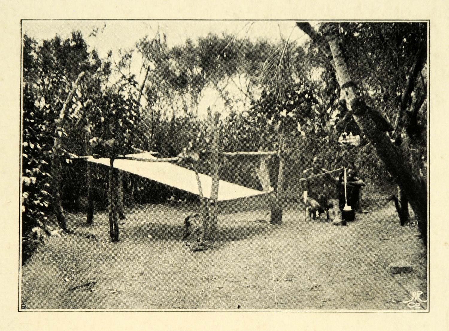 1907 Print Usukuma Weaving Loom Congo Africa Cannibal Tribe Indigenous XGC1