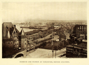 1911 Print Harbor Station Vancouver British Columbia Canada Richards Akroyd XGC6