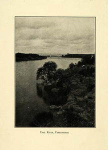 1927 Print Vaal River Vereeniging South Africa Landscape Formation Water XGC8