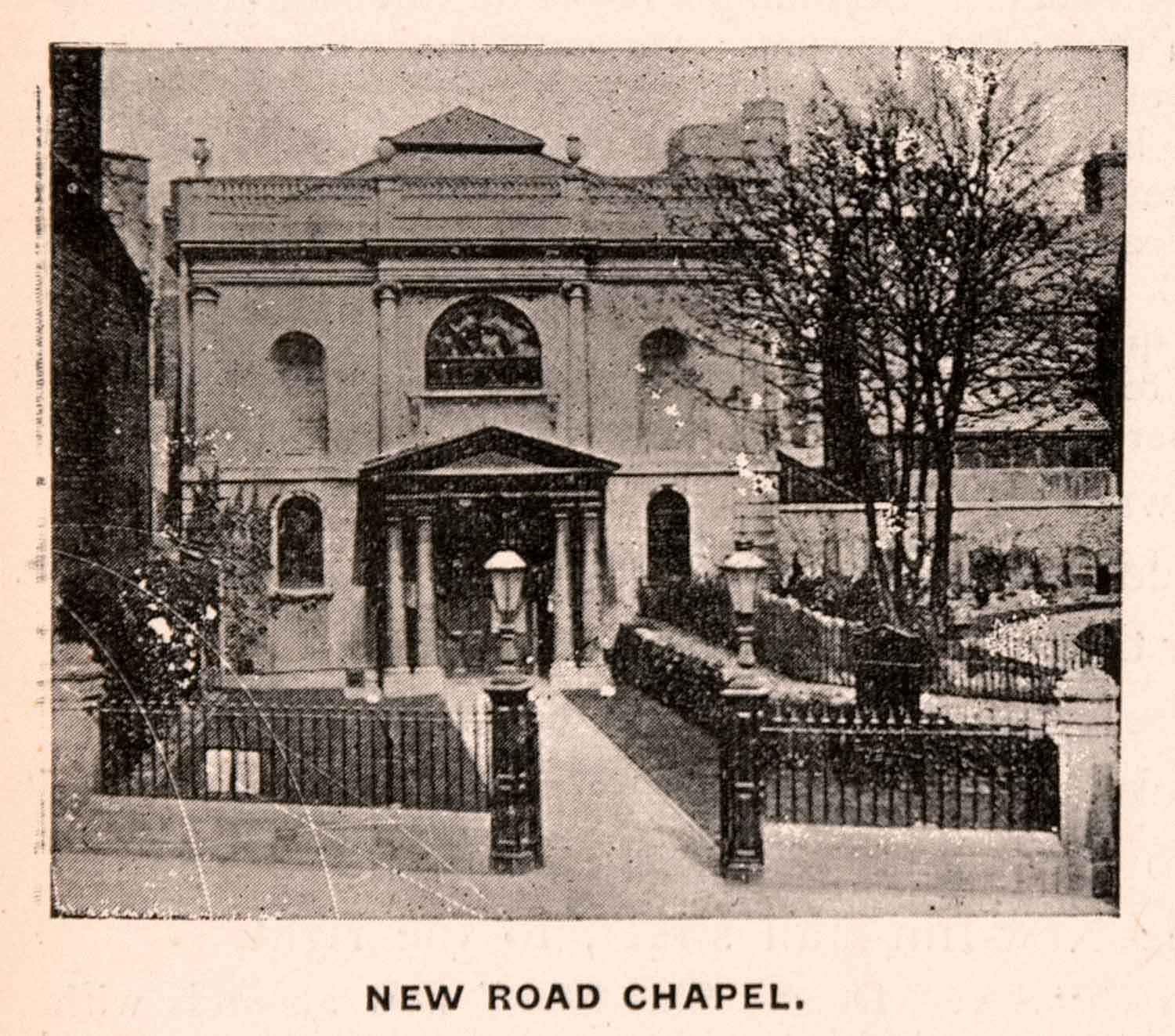 1900 Print New Road Baptist Church Chapel Oxford University Architecture XGCA4