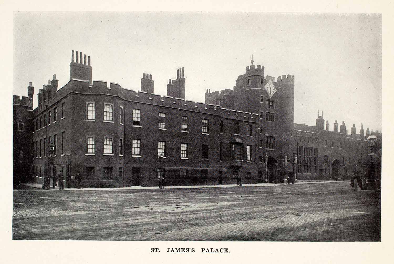 1905 Halftone St James Palace London England Architecture Historic XGCA6