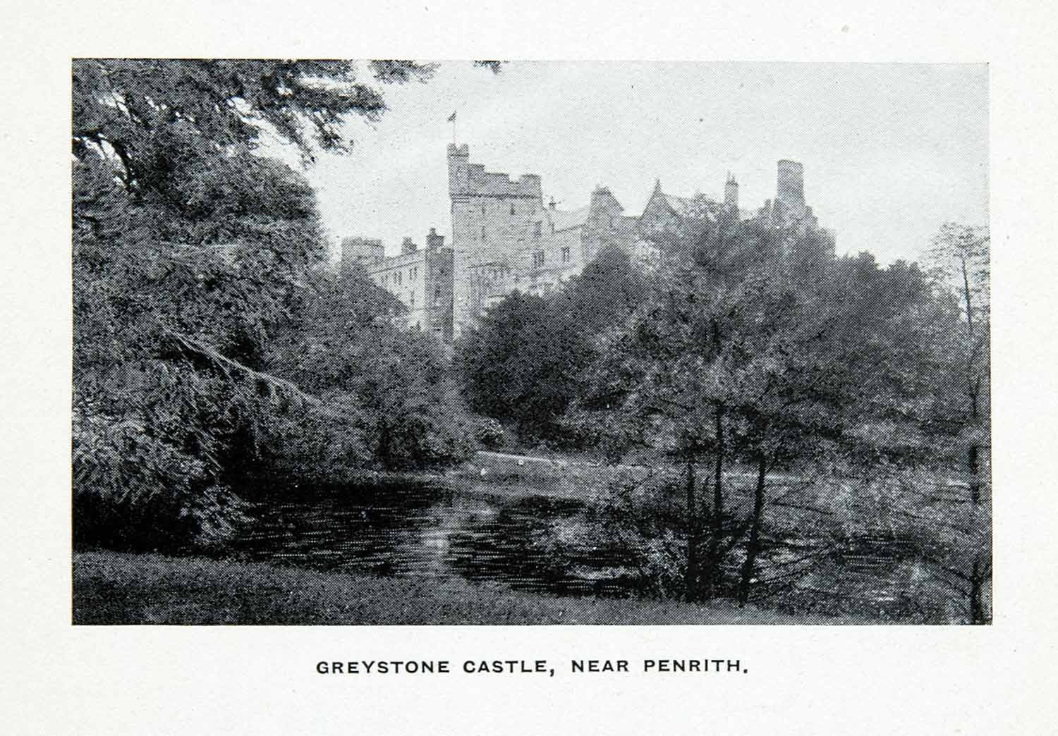 1912 Print Ancient Greystone Castle Penrith Cumbria England English XGCA7