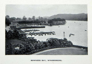 1912 Print Bowness Bay Windermere English Lake District England Marine XGCA7