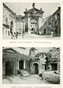 1910 Print Entrance Chartreuse Villeneuve-les-Avignon France Palace XGCB8