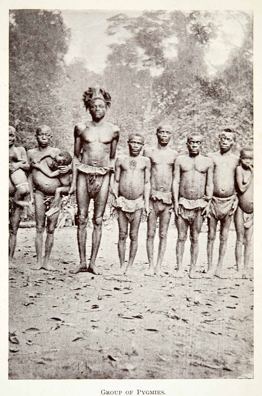 1923 Print Africa Pygmy Tribe Tribal Anthropology Ethnography Historic XGCC4