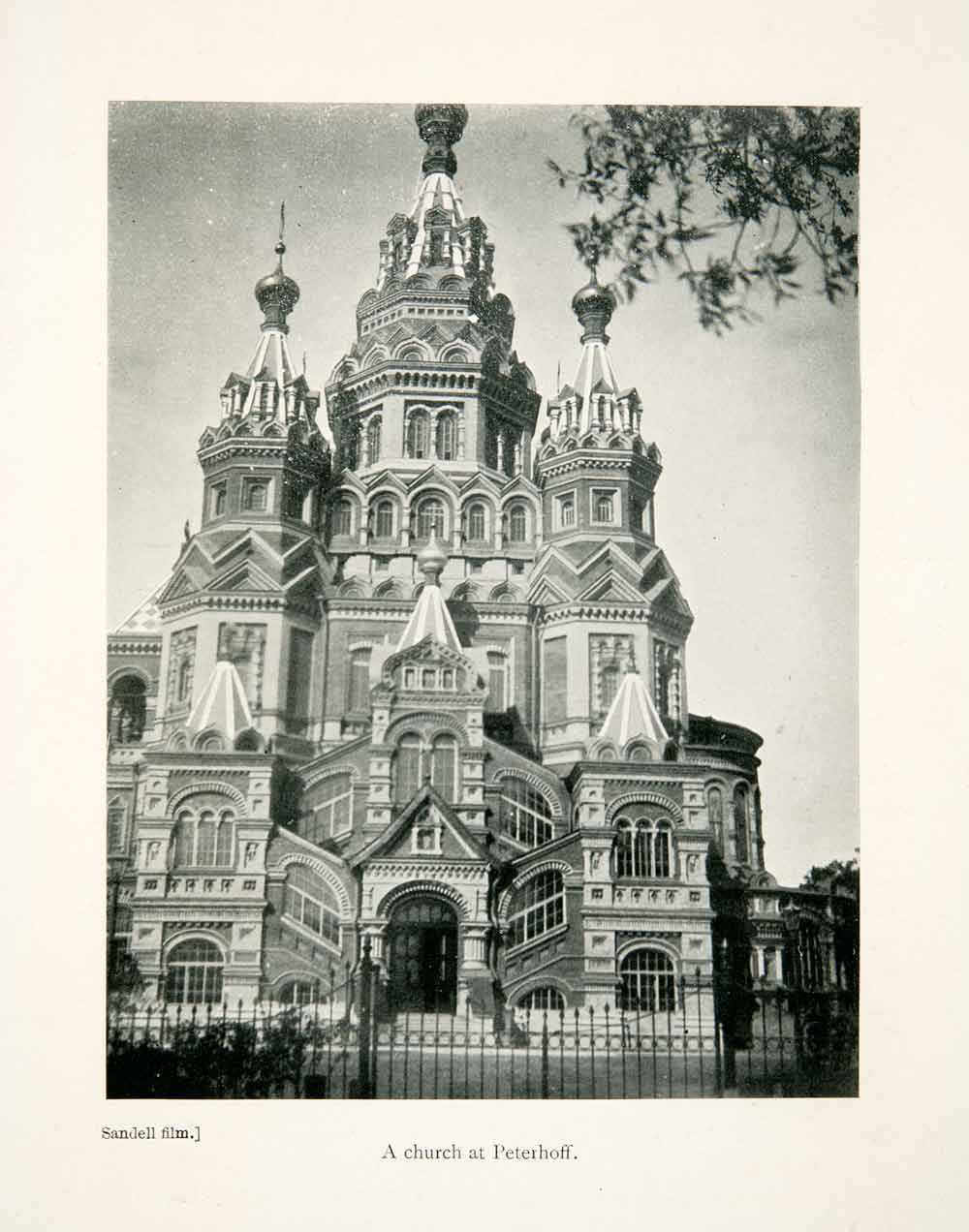 1906 Print Russia Church Peterhof Petergrof Court St. Petersburg Peter XGCC9