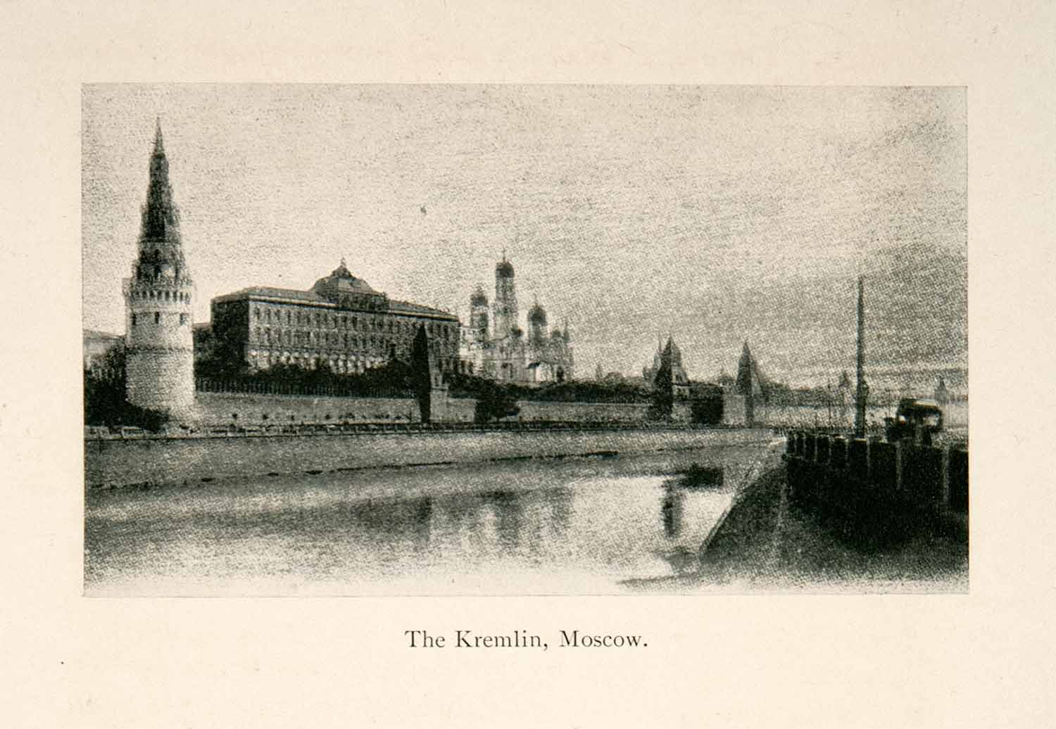 1906 Print Moscow Kremlin Fortified Complex Moskva River St Basil's Red XGCC9