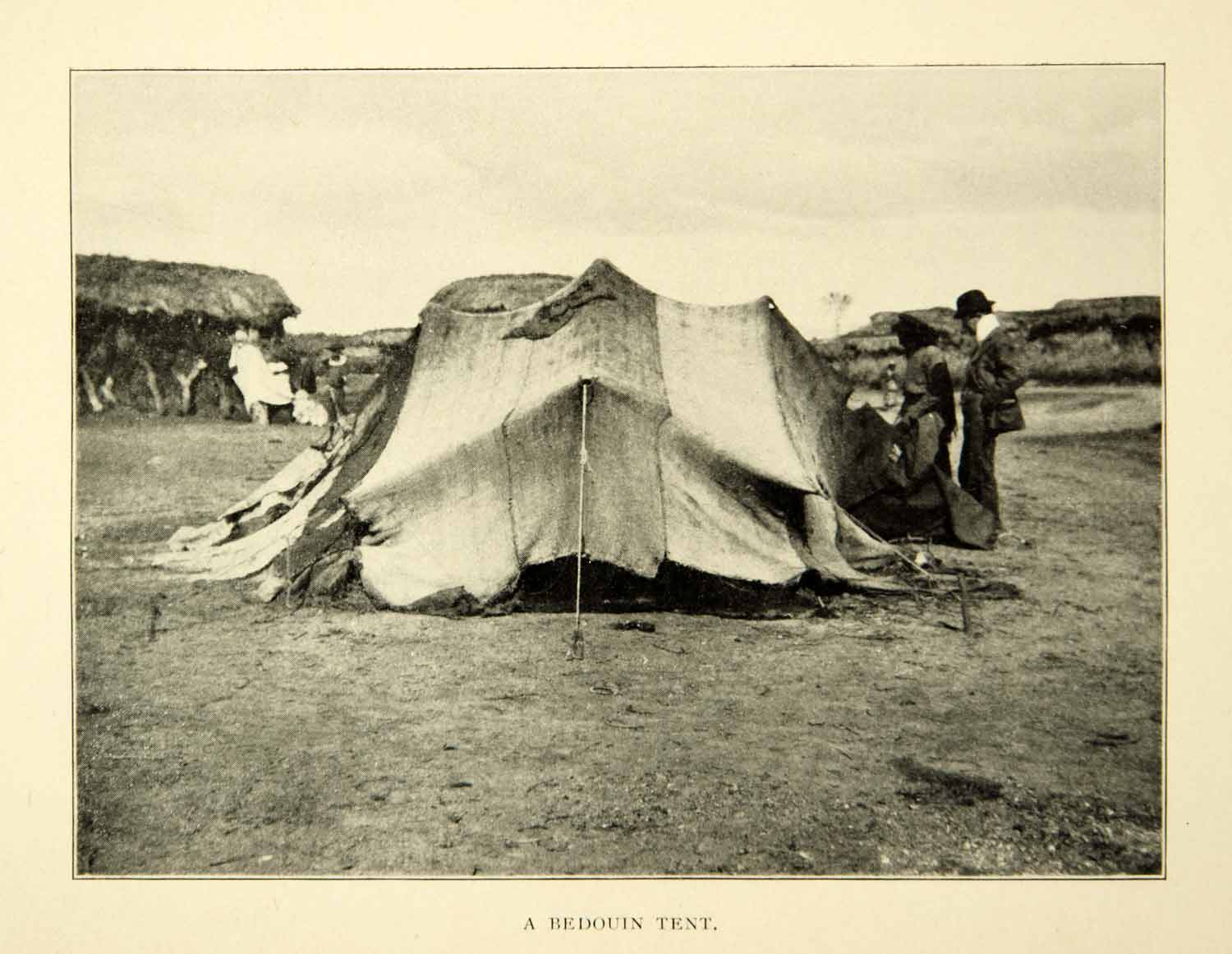 1903 Print Bedouin Traveler Homeless Tent Landscape Home House Scenery –  Period Paper Historic Art LLC