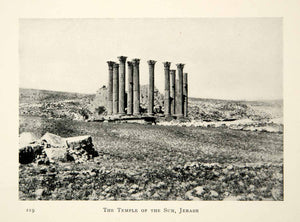 1905 Print Roman Temple of Artemis Jerash Gerasa Jordan Middle East XGCD8