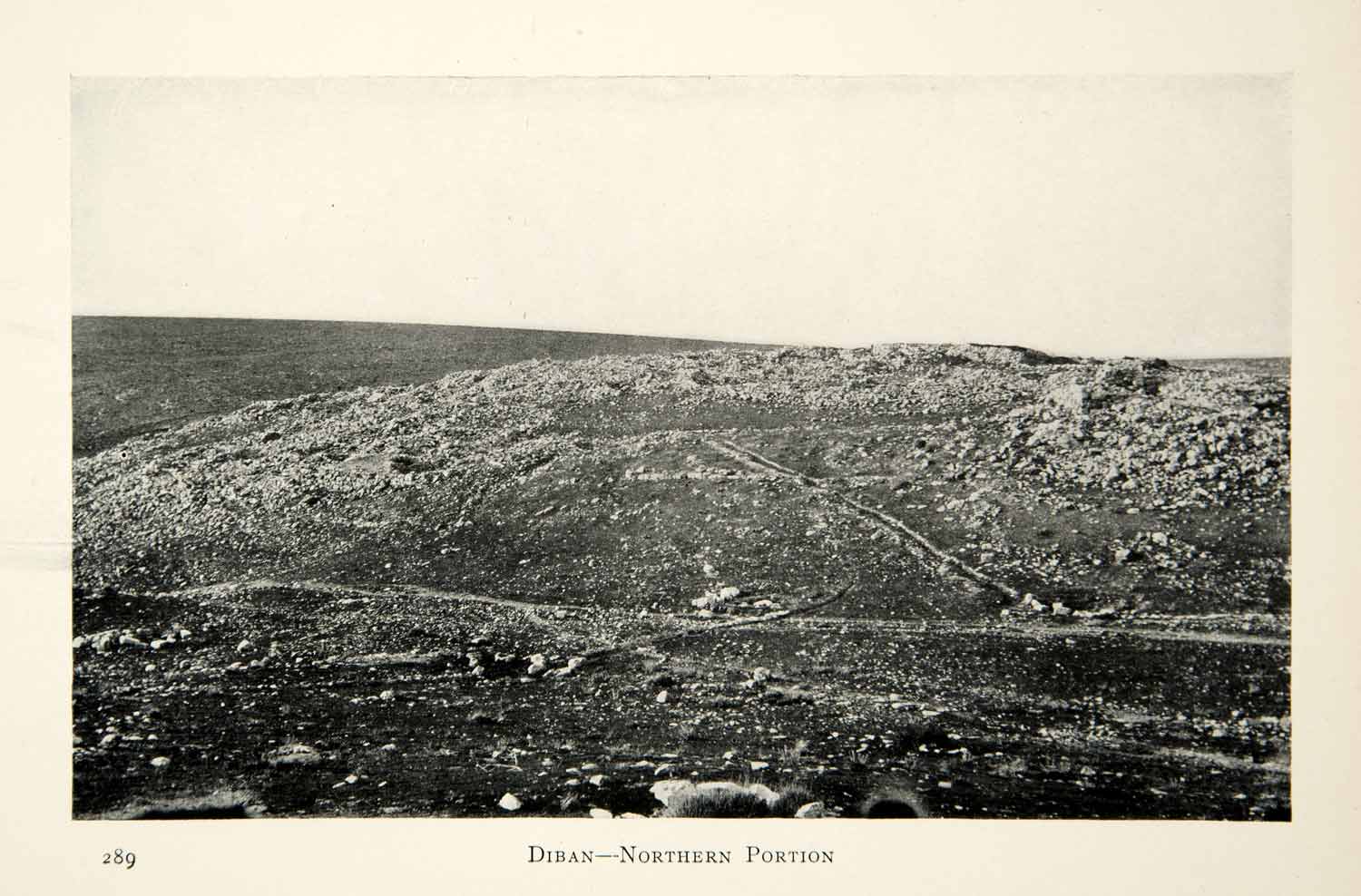 1905 Print Tell Diban Thiban Deir ez-Zor Syria Middle East Archaeology XGCD8