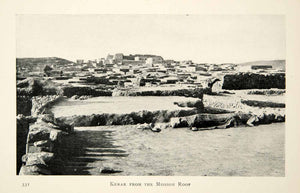 1905 Print Kerak Castle Mission Rooftop Jordan Crac des Moabites Middle XGCD8
