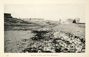 1905 Print Kerak Castle Hospital Crac des Moabites Jordan Middle East XGCD8
