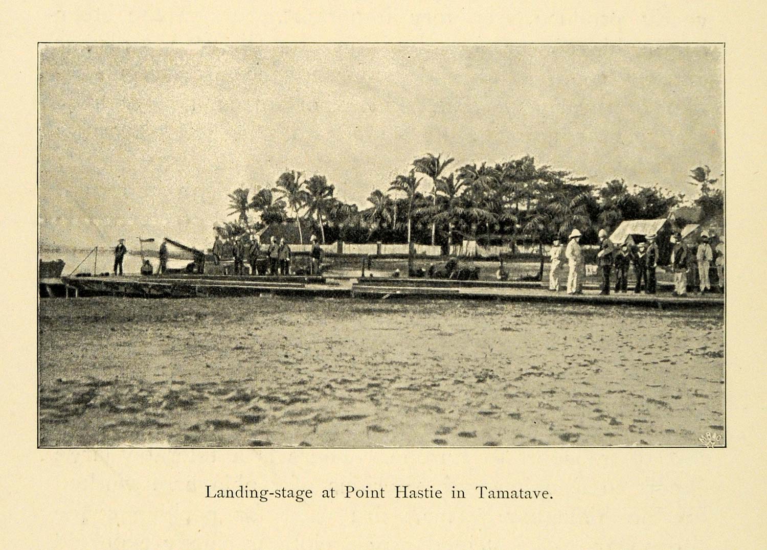 1901 Print Point Hastie Tamatave Madagascar Landing Dock Pier Historic XGD8