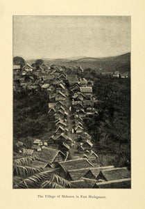 1901 Print Mahasoa Village Madagascar Cityscape Historic Image Townscape XGD8