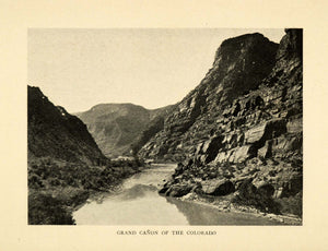 1906 Print Grand Canyon Colorado River National Park Historical Landmark XGD9