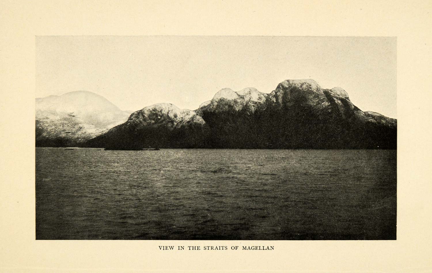 1906 Print Straits Magellan Passageway South America Explorer Ferdinand XGD9