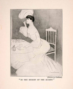 1905 Print Height Season France Cordona Portrait Lady Fashion Toiletries XGDA1
