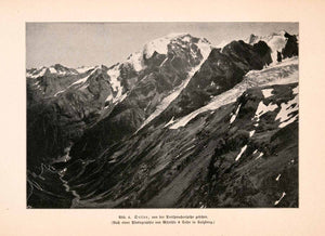 1899 Print Ortler Mountain Range Alps Tyrol Dreisprachenspitze Peak Slope XGDA3