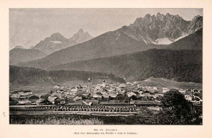 1899 Print Innichen South Tyrol Italy Haystack Historic Landmark Farming XGDA3