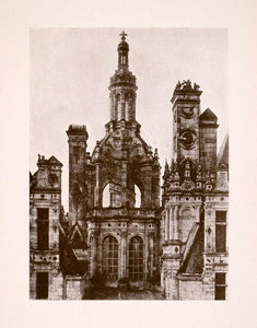 1906 Print Chateau Chambord France Medieval French Renaissance XGDA4