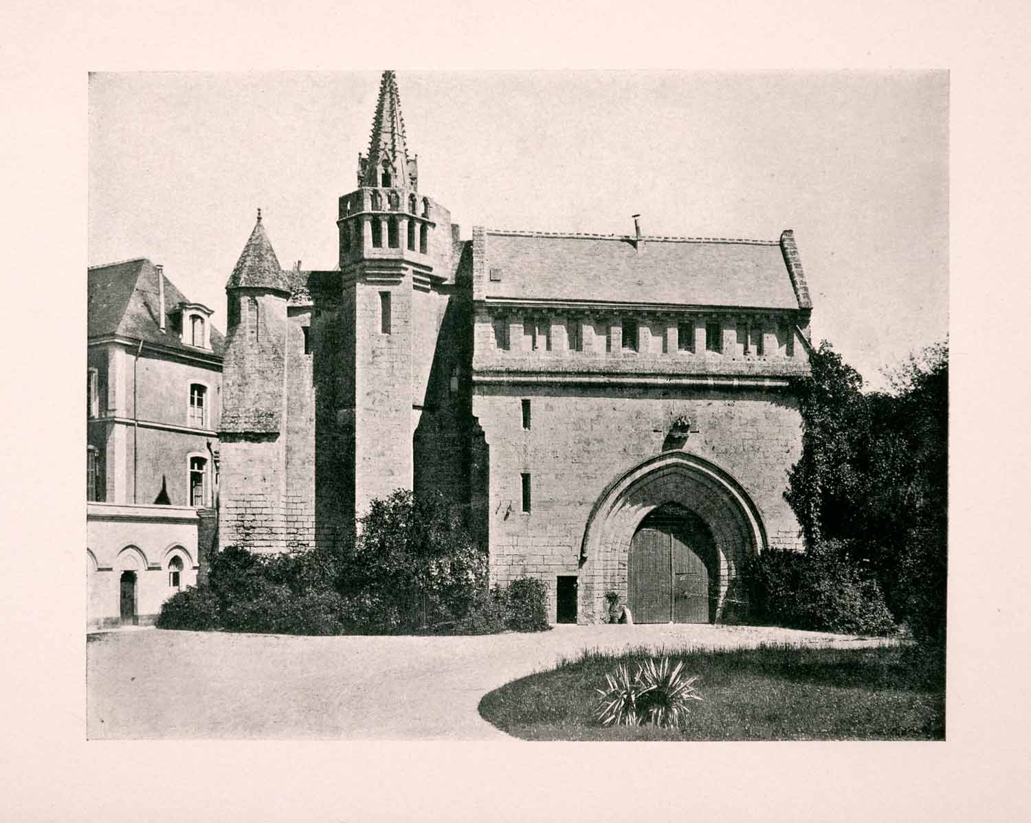 1906 Print Ancient Marmoutier Abbey Tours France Monastery Historic XGDA4