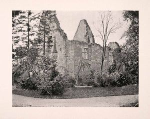 1906 Print Grande Salle Medieval Castle Ruins Jeanne Arc Charles VII XGDA4