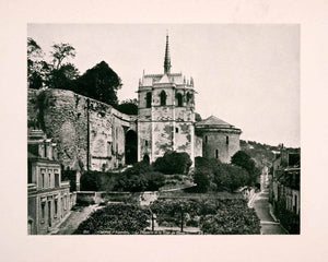 1906 Print Historic St. Hubert Chapel Tour Heurtault France Religious XGDA4
