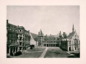 1906 Print Historic Chateau Blois France Courtyard Medieval Castle XGDA4
