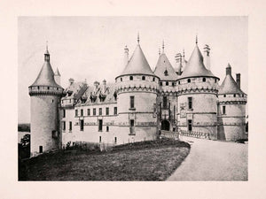 1906 Print Chateau Chaumont France Medieval Castle Towers Historic XGDA4