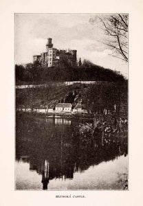 1929 Print Hluboka nad Vltavou Castle Czech Romantic Neo Gothic XGDA5