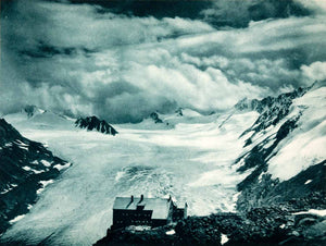 1937 Photogravure Ramolhaus Gurgle Ferner Glacier Karlesspitze Otztal Alps XGDA6